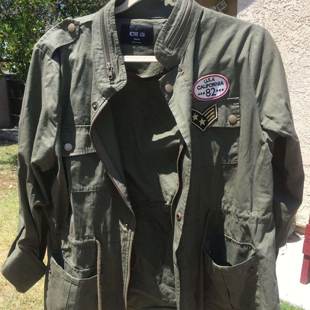 Army green jacket
